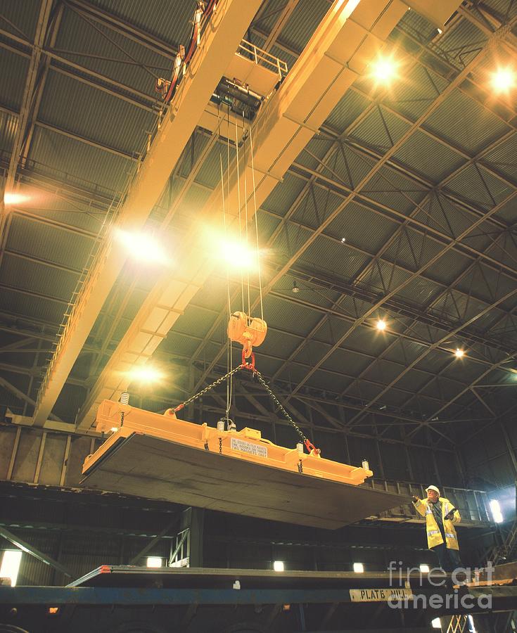 Electromagnetic Crane Photograph by John Mclean/science Photo Library