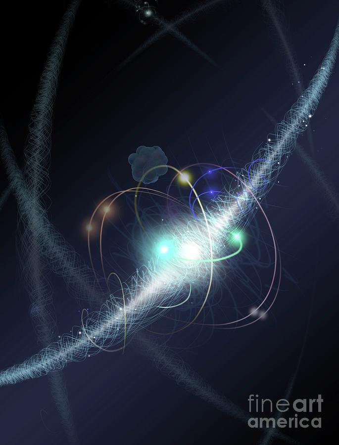 Electron Orbit Particle Cloud Photograph by Nicolle Rager Fuller, National Science Foundation/science Photo Library