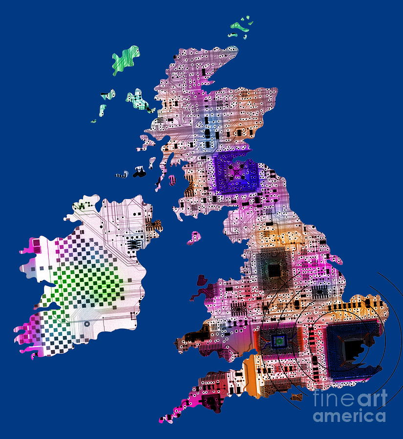Electronic Uk Photograph by D. Roberts/science Photo Library