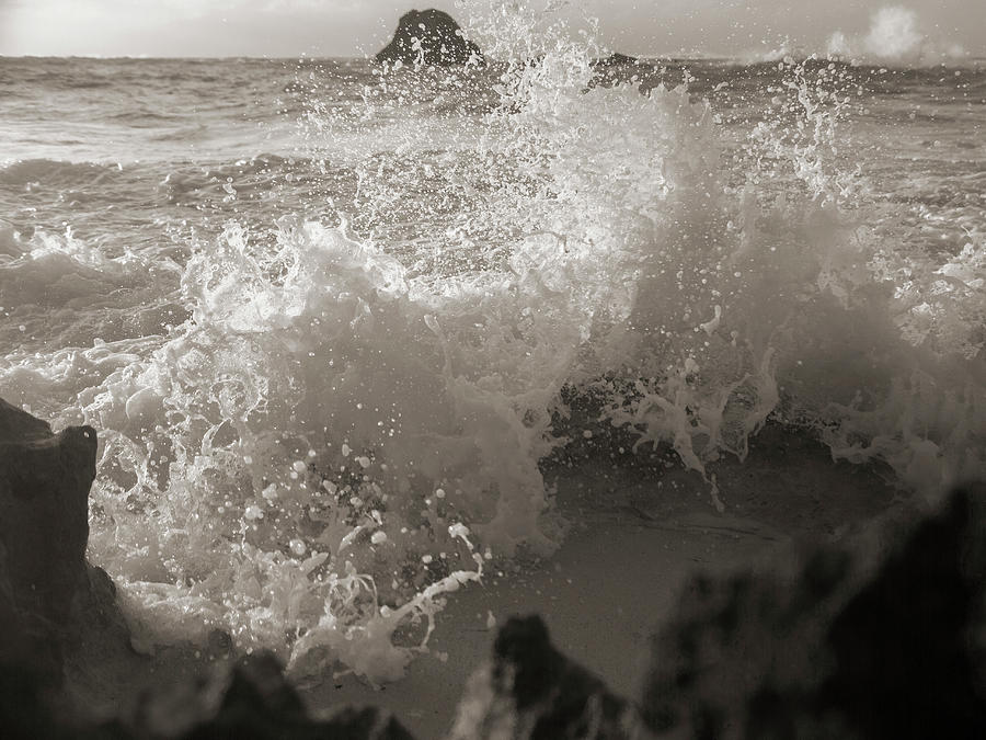 Elegant Coastal Splash Bermuda Photograph
