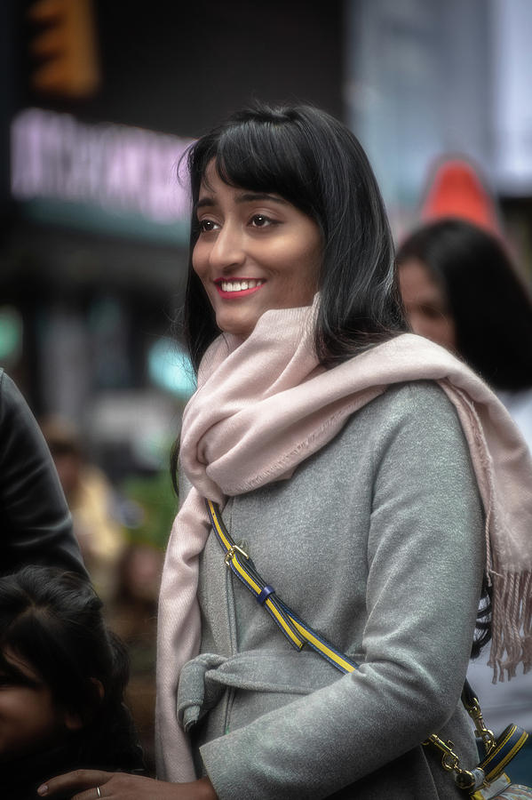 Elegant Lady on Time Square Photograph by Patrick Boening