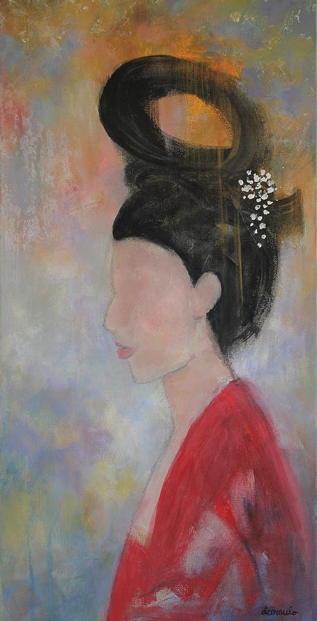Elegant Sumiko Painting by Donna Ceraulo