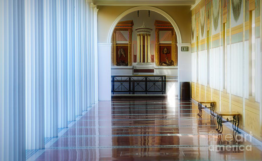 Elegant Walls Columns J Paul Getty Villa Photograph by Chuck Kuhn
