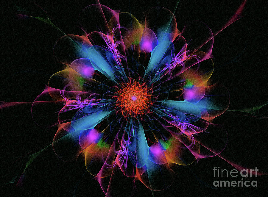 Elektric Vibrations Mandala Digital Art by Elaine Manley