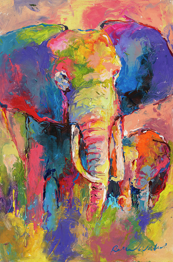 Elephant 1 Painting by Richard Wallich - Fine Art America