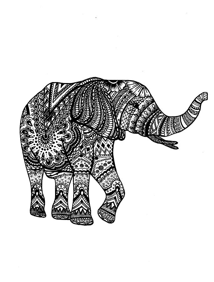 Animal Digital Art - Elephant 3 by Nicky Kumar