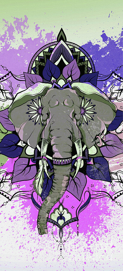 Elephant illustration art  Painting by Gull G