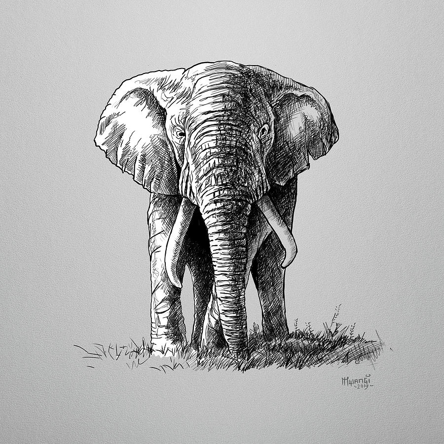 Elephant In The Room Painting