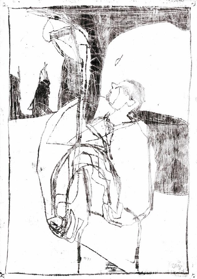 Elephant man Drawing by Edgeworth Johnstone
