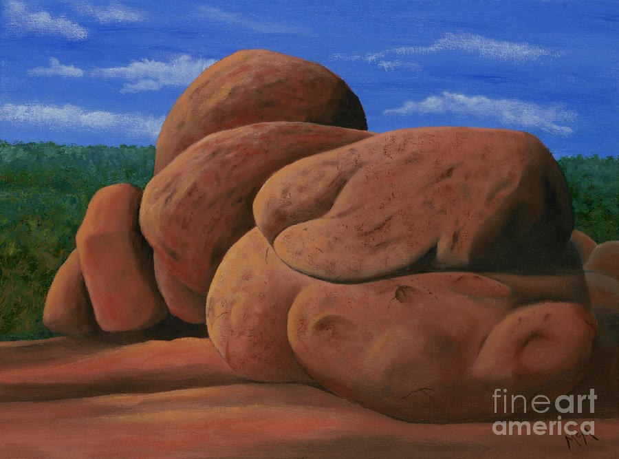 Elephant Rocks Summer One Painting by Garry McMichael