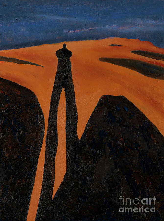 Elephant Rocks Winter Solstice Selfie Painting by Garry McMichael