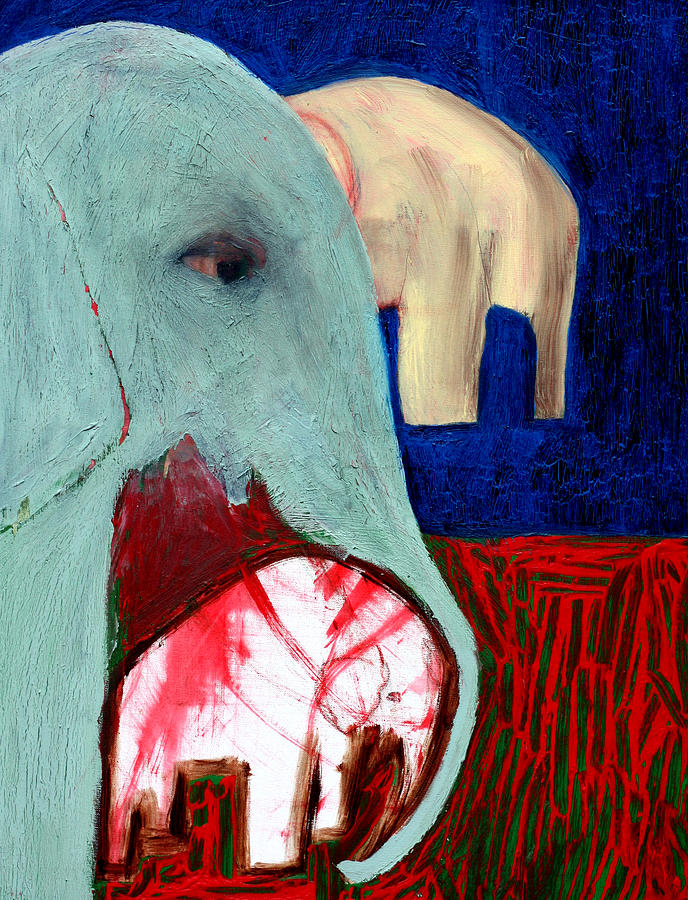 Elephants Painting by Edgeworth Johnstone