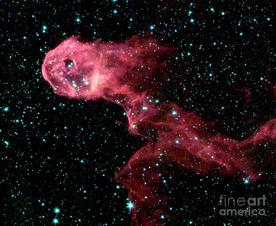 Astronomical Photograph - Elephants Trunk Nebula by Nasa/science Photo Library