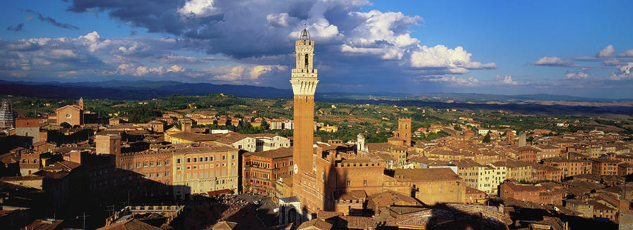 Elevated View Of Siena, Tuscany, Italy Photograph by Robertharding