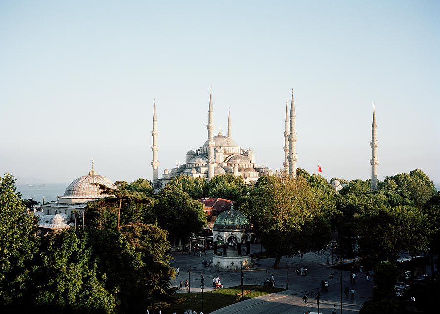 Elevated View Of The Blue Mosque And Photograph by Gary Yeowell