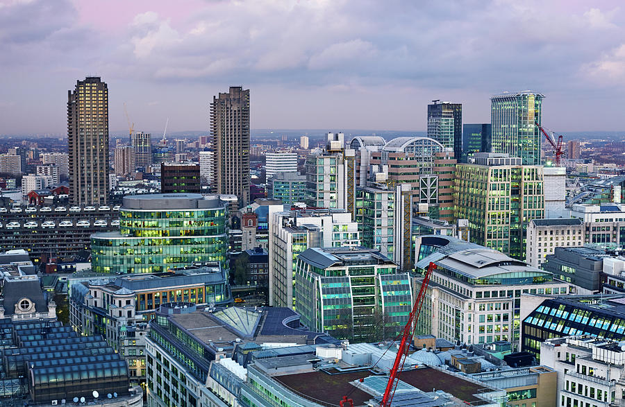 Elevated View Of The City Of London Photograph by Allan Baxter