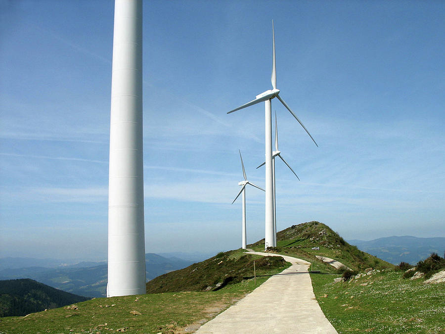 Elevated Wind Turbines Photograph by Ursula Sander
