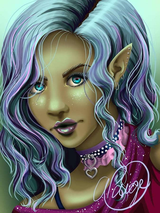 Elf Digital Art by Alison Paige