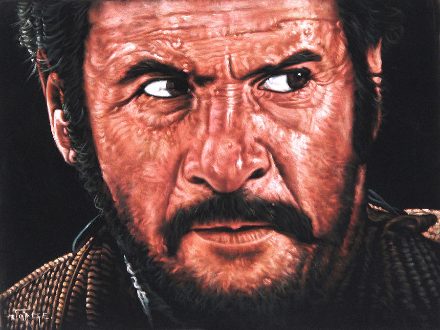 The Good The Bad And The Ugly Painting -  Eli Wallach Tuco portrait from The Good the Bad and the Ugly  by Jorge Torrones