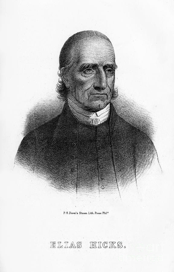 Elias Hicks, American Preacher, 1854 Drawing by Print Collector