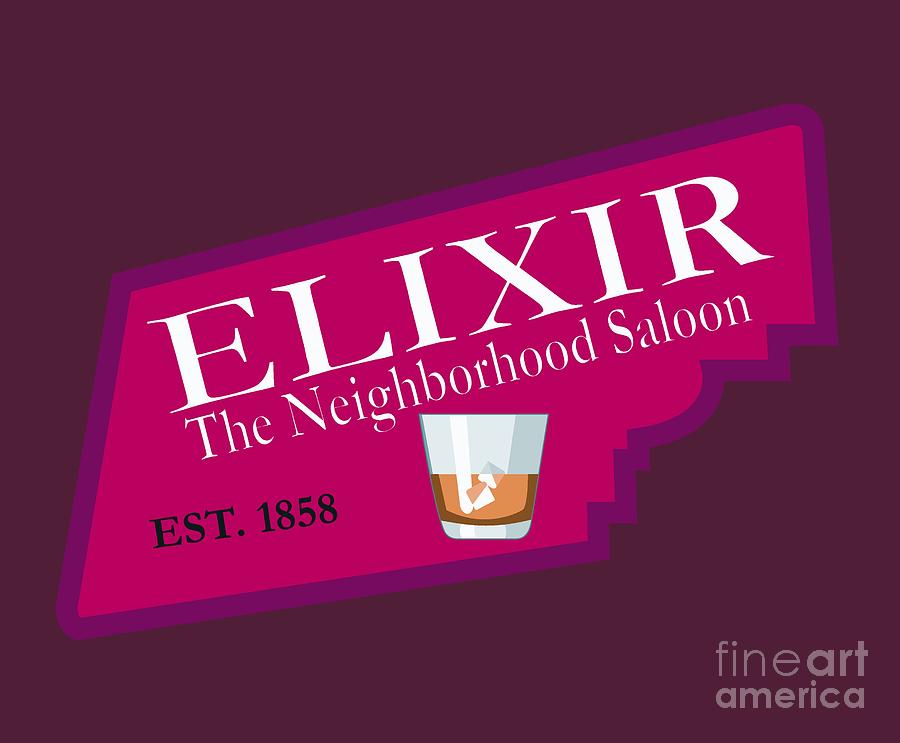 Elixir Saloon Digital Art by David Millenheft