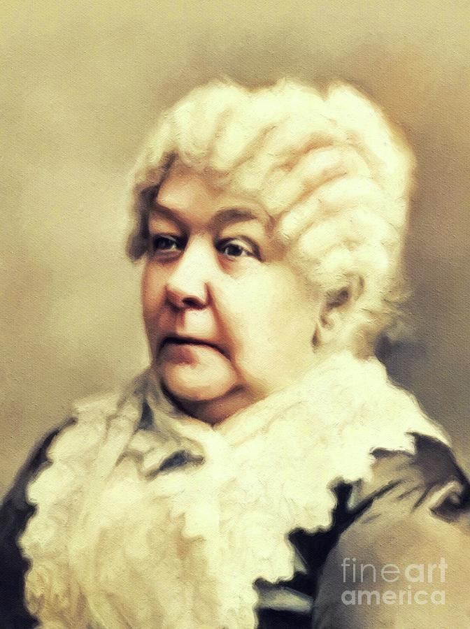 Elizabeth Cady Stanton, Suffragette Painting by Esoterica Art Agency