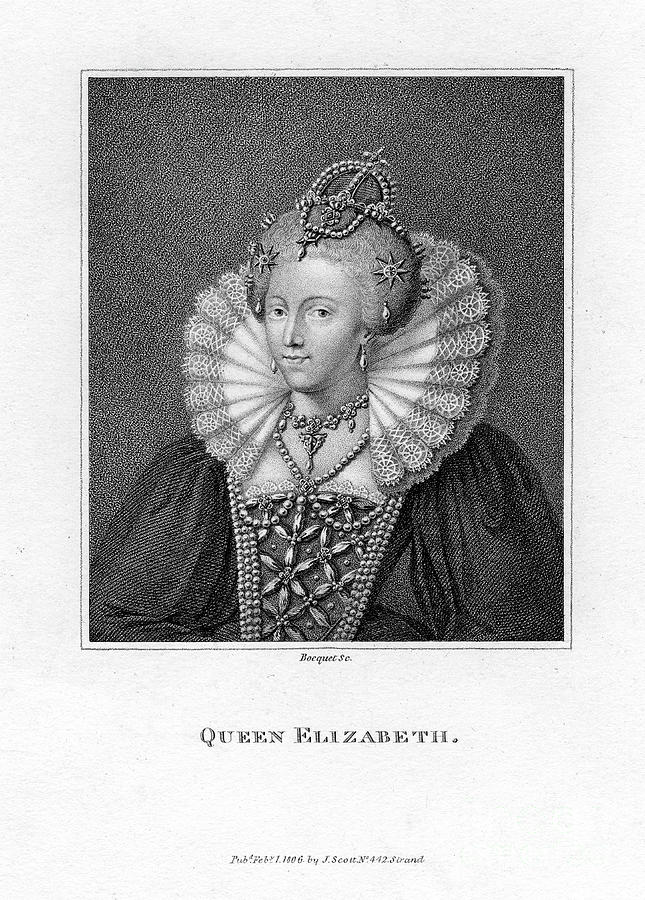 Elizabeth I Of England, 1806.artist Drawing by Print Collector