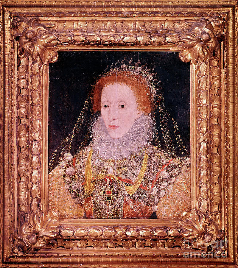 Elizabeth I, Queen Of England Drawing by Print Collector