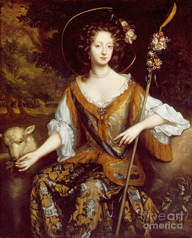 Elizabeth Jones, Countess Of Kildare, C.1684 Painting By William ...