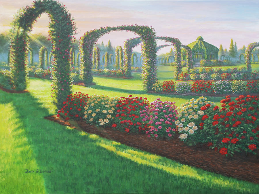 Elizabeth Park Morning Painting by Bruce Dumas