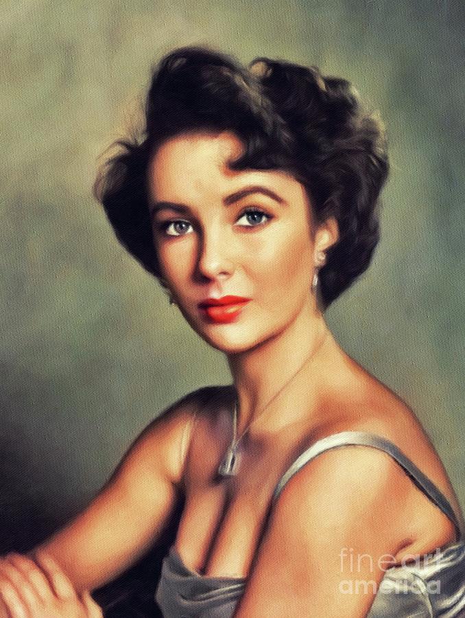 Elizabeth Taylor, Hollywood Legend Painting