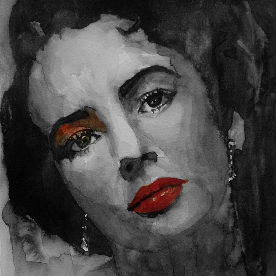 Elizabeth Taylor  Painting by Paul Lovering