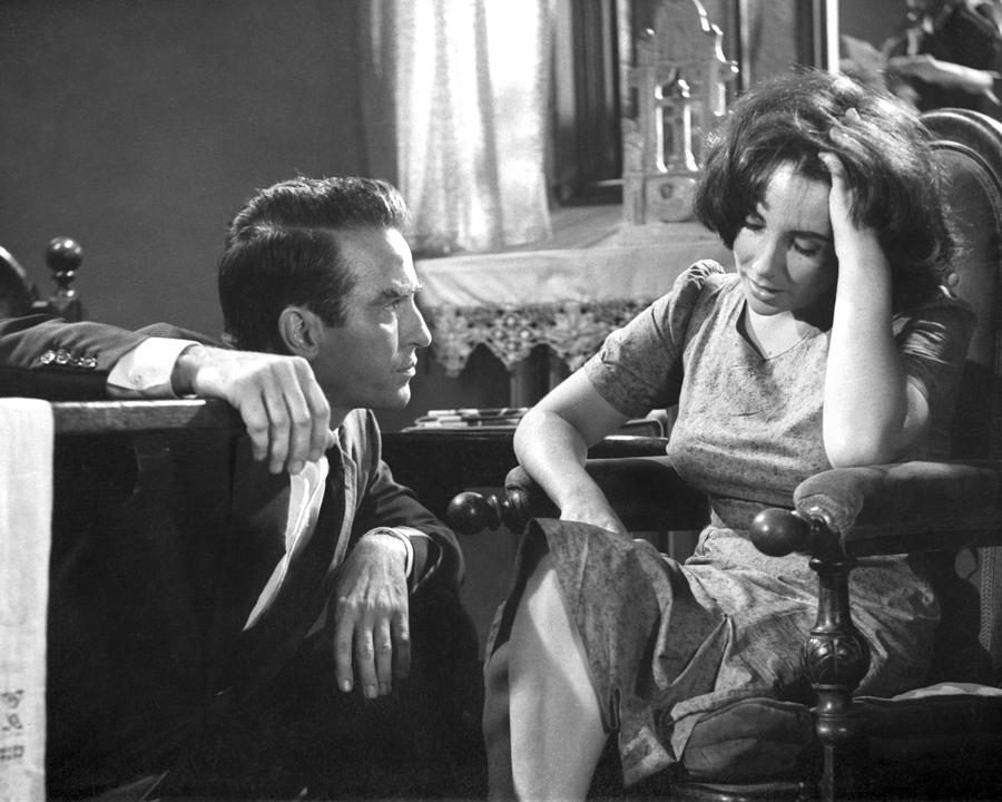 Elizabeth Taylor Talking To Montgomery Clift Photograph by Globe Photos ...