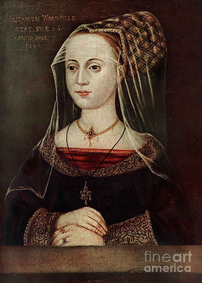 Elizabeth Woodville 1437-1492, 1463 Drawing by Print Collector