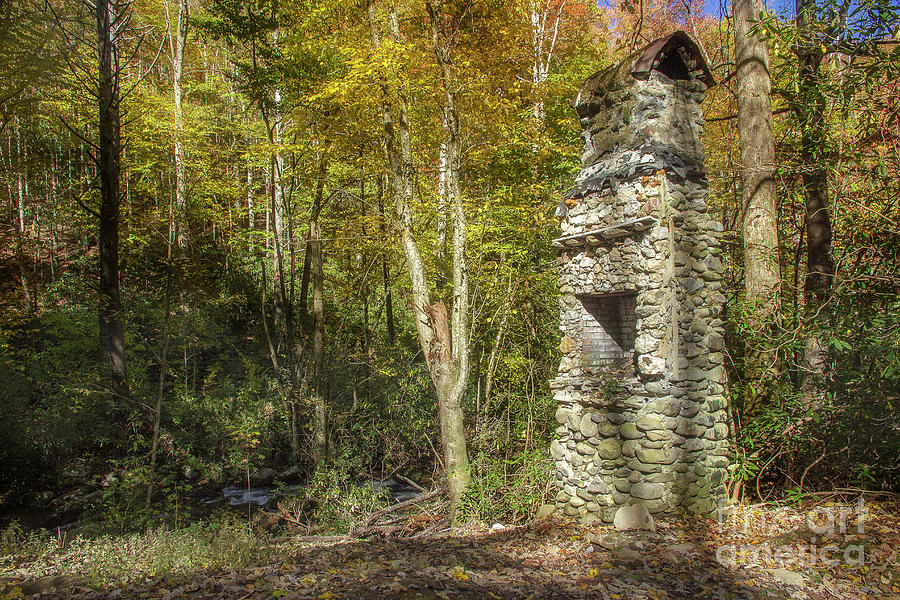 Elkmont Chimney Remains 4 Photograph by Mike Eingle