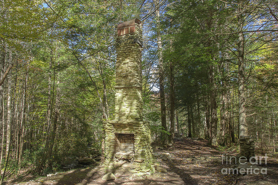 Elkmont Chimney Remains 8 Photograph by Mike Eingle