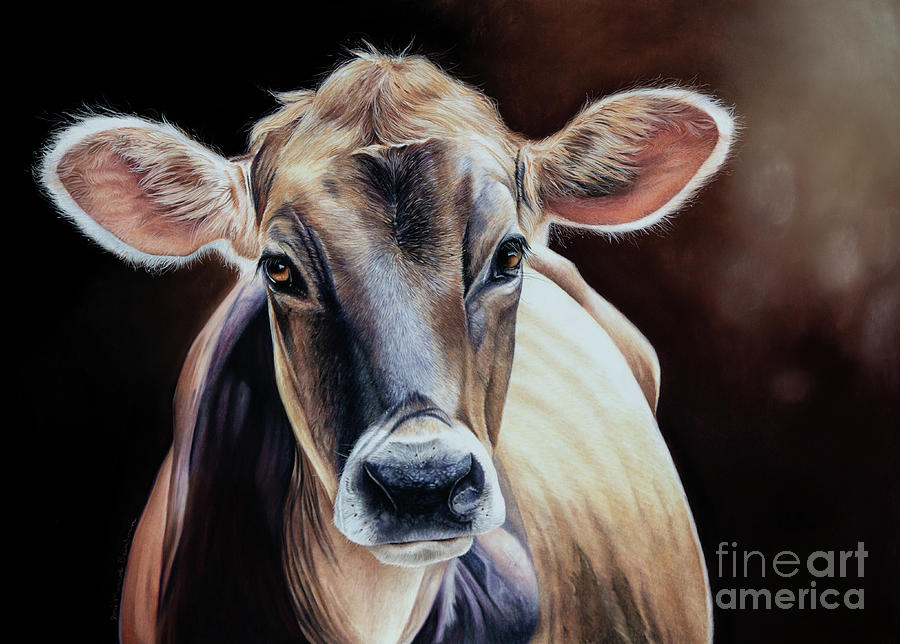 Cow Pastel - Ellens Girl by Joni Beinborn