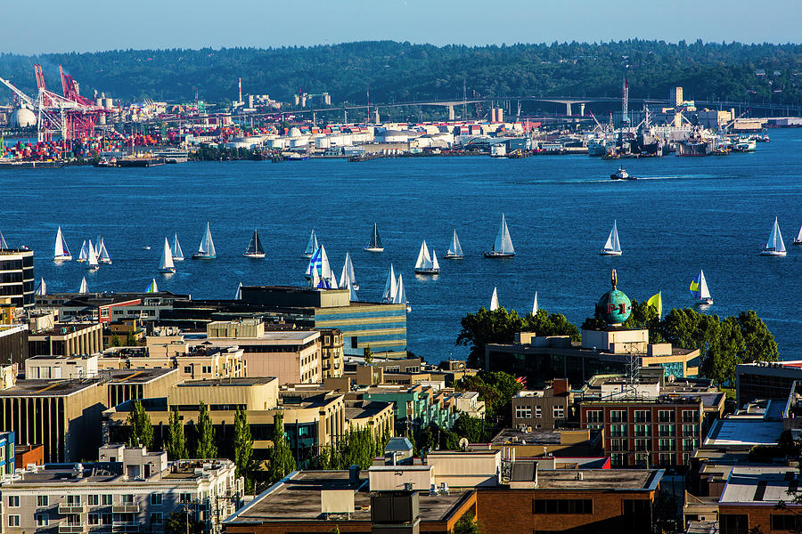 Elliott Bay, Seattle, Washington State Photograph by Jolly Sienda ...