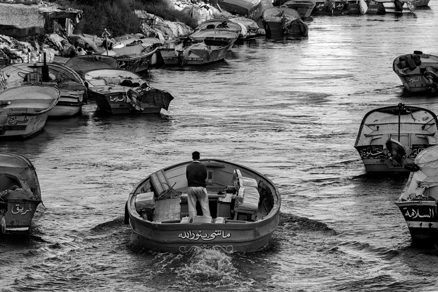Street Photograph - Elmax Boat by Hesham Ragab