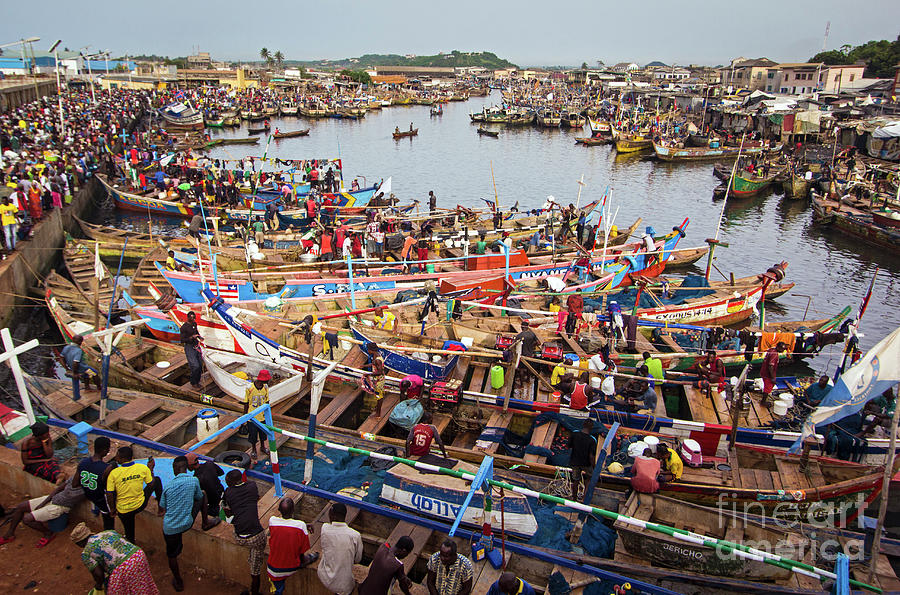 Elmina Fishing Harbor Photograph by Wldavies