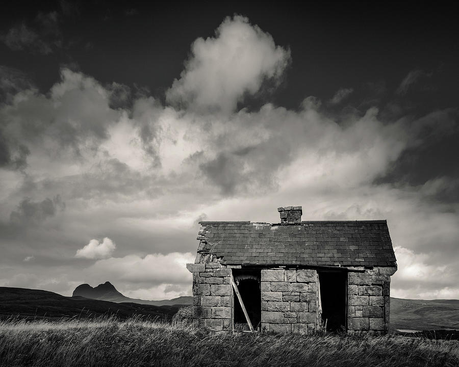 Elphin Bothy with Suilven Photograph by Dave Bowman - Fine Art America