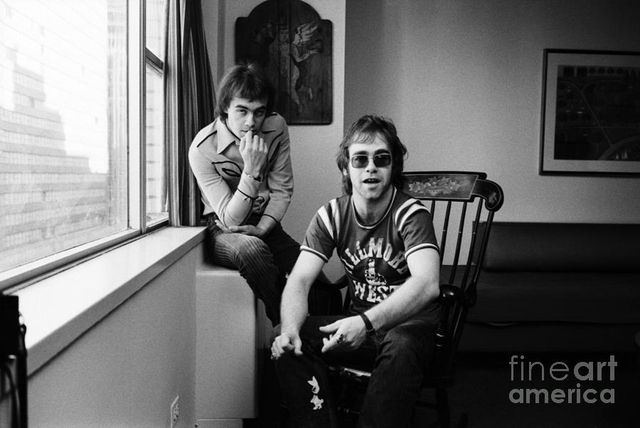 Elton John And Bernie Taupin In Nyc Photograph by The Estate Of David Gahr
