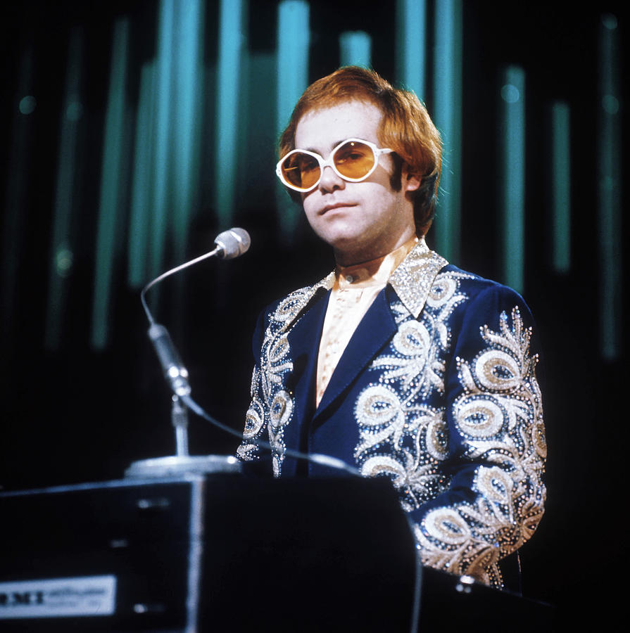 Elton John Photograph - Elton John At The Piano by Globe Photos