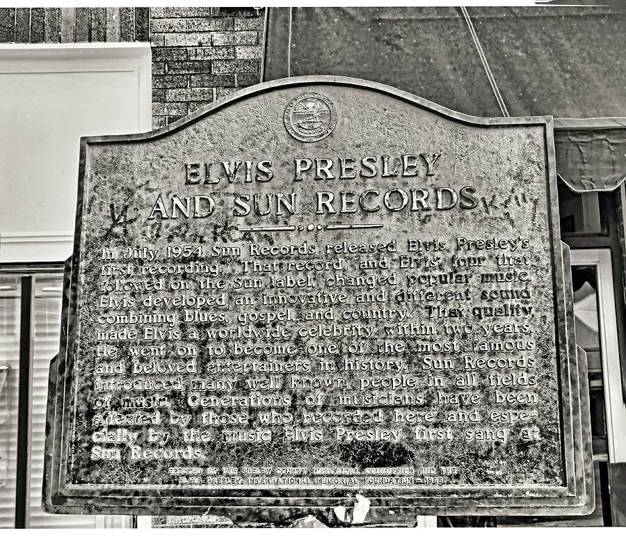 Elvis and Sun Records - Memphis Photograph by Allen Beatty