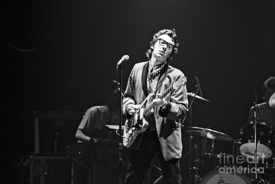 Music Photograph - Elvis Costello At The Palladium by The Estate Of David Gahr