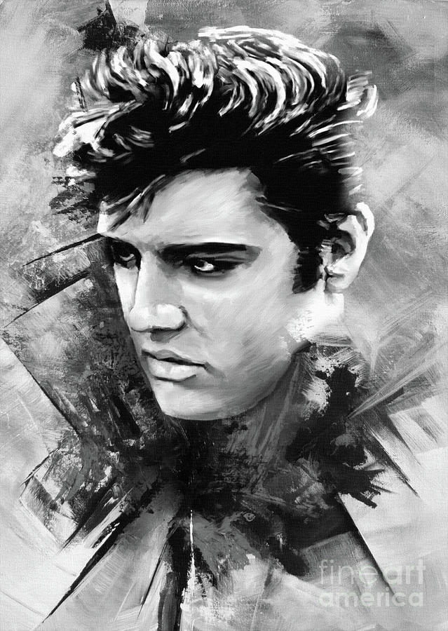 Elvis Presley Painting art 45  Painting by Gull G