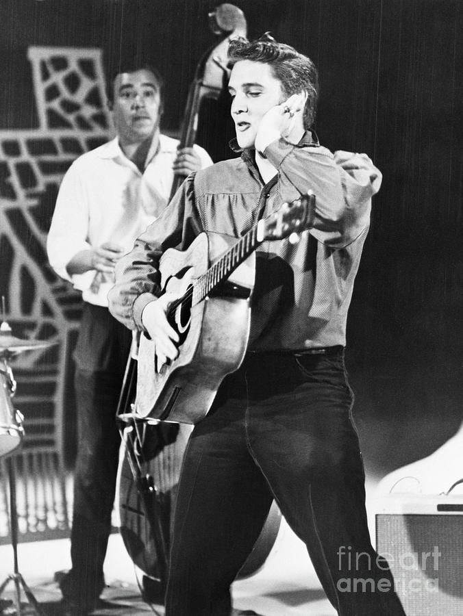 Elvis Presley Rehearsing For The Ed Photograph by Bettmann