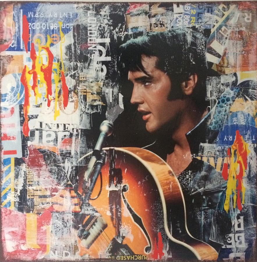 Elvis Presley Mixed Media - Elvis Presley by Vera De Gernier