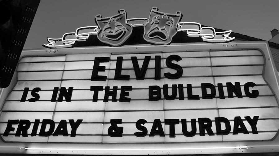 Elvis Pressley marquee Photograph by David Lee Thompson