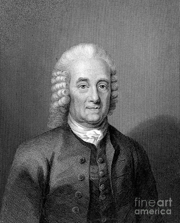 Emanuel Swedenborg 1688-1772, Swedish Drawing by Print Collector